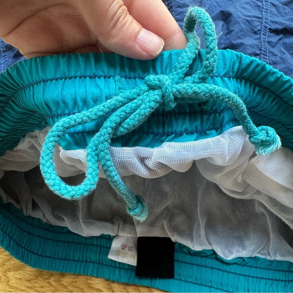 VINTAGE SUN SATIONS SPORTS WEAR BLUE SWIM SHORTS - L - Picture 11 of 15